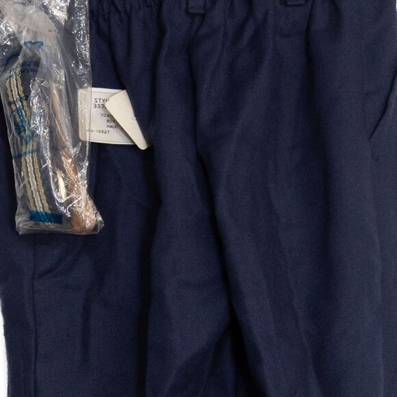 Good Lad Size 6 Boys Navy Pants With Red Paisley Suspenders - Picture 7 of 8